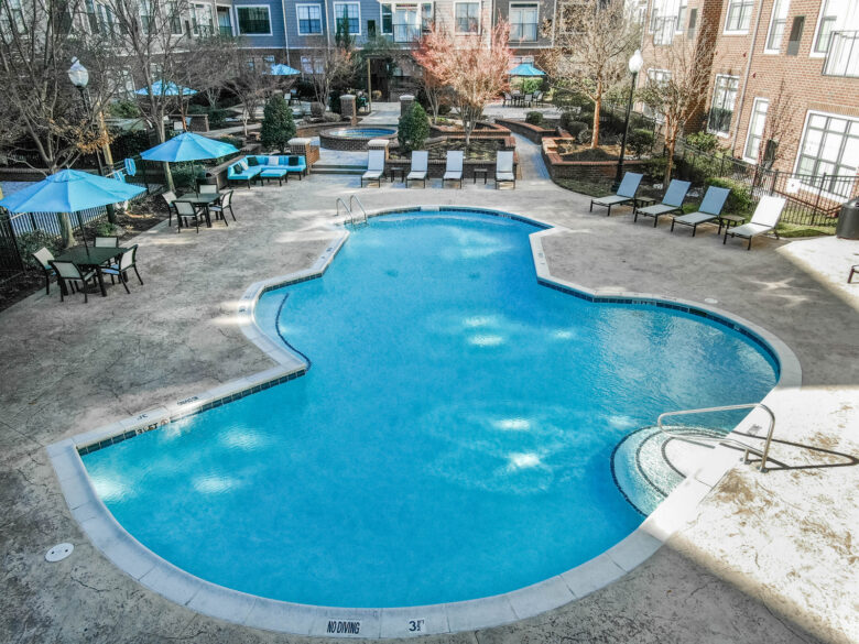 resort style pool
