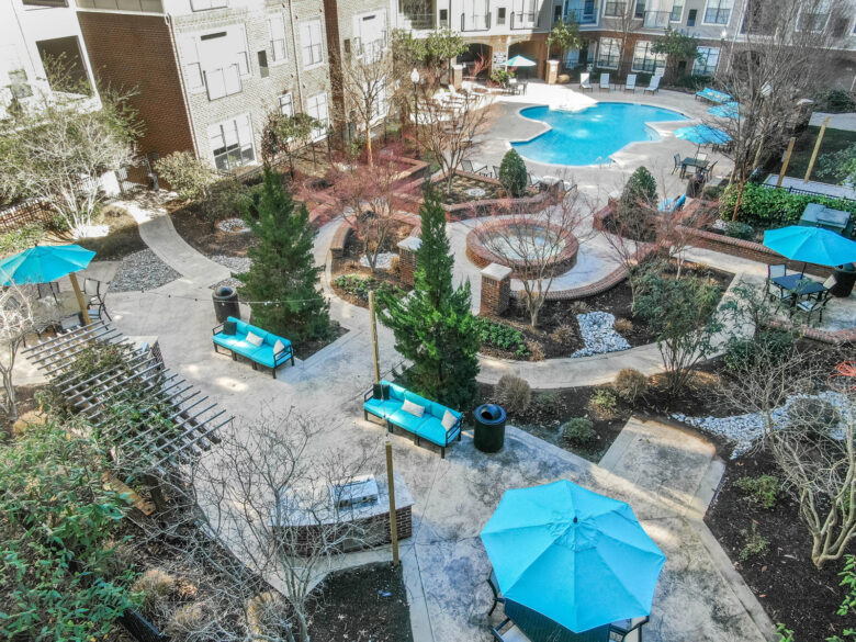 resident courtyard