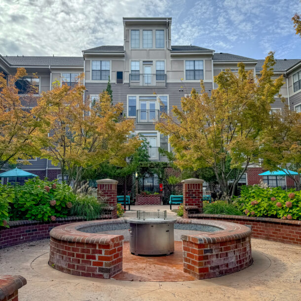 circular brick walkway